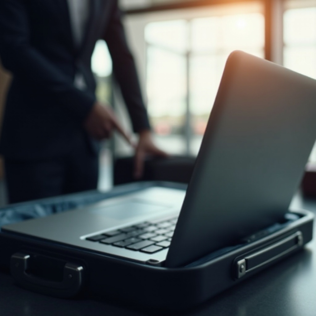laptop im aufgabegepäck